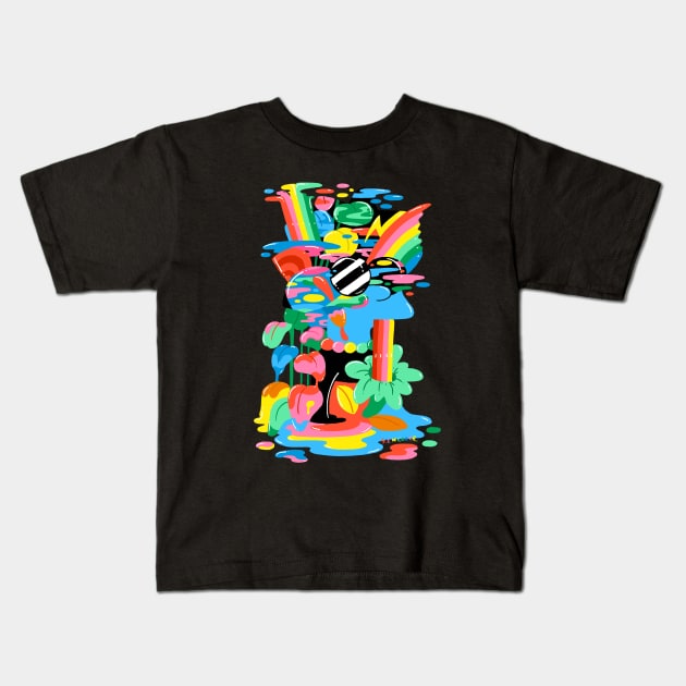 Lisa Remix Kids T-Shirt by ms_wearer